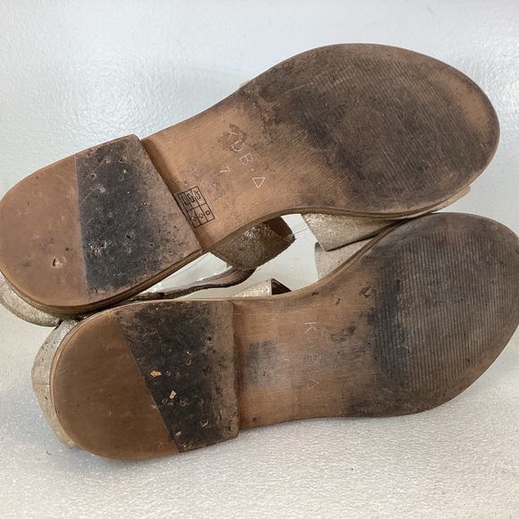 KELSI DAGGER BROOKLYN SYDNEY LEATHER CRISSCROSS SANDALS SZ 7 - Picture 8 of 11